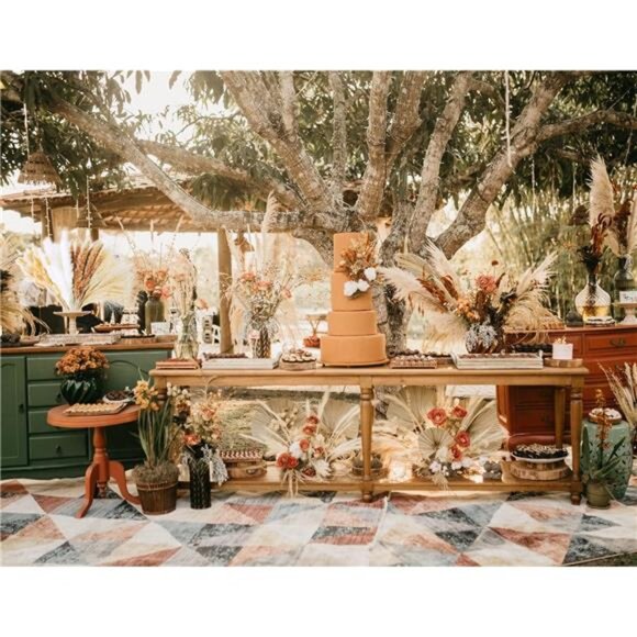 Dried Pampas Grass Decor, 100 PCS w/ Bunny Tails & Reed Grass, Boho Rustic Bouqt - Picture 7 of 8